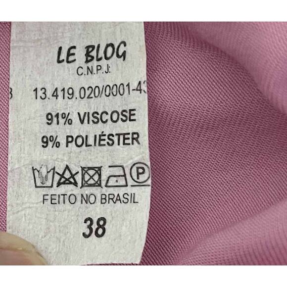 Le Blog Buckle Waist Pants in Pink Size 38/6 - Picture 7 of 7